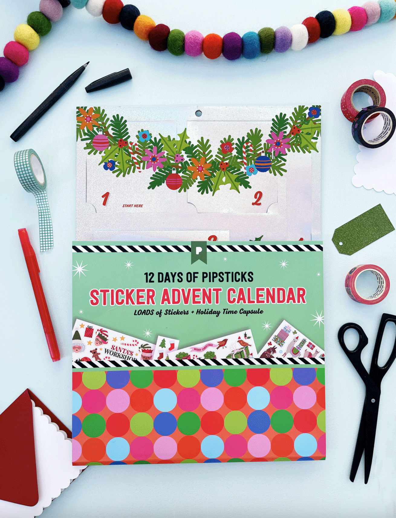 Merry Christmas Sticker Advent Calendar