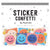 Smiley Face Sticker Confetti