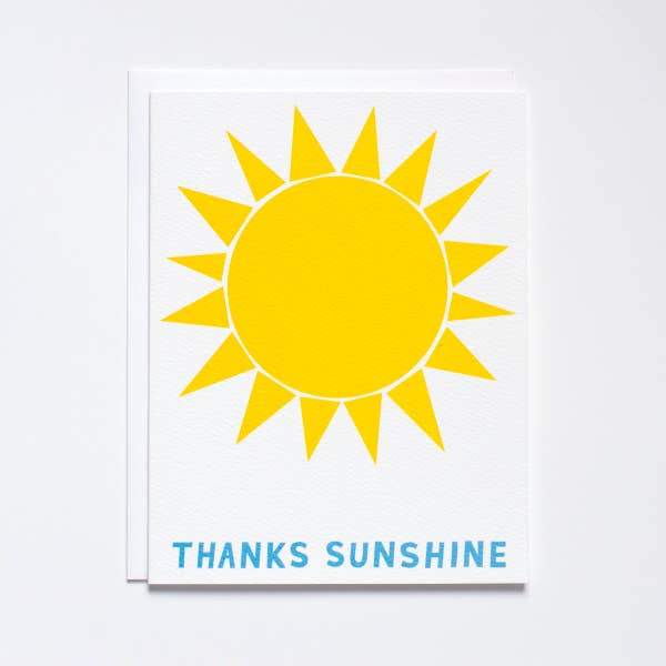 Thanks Sunshine Greeting Card