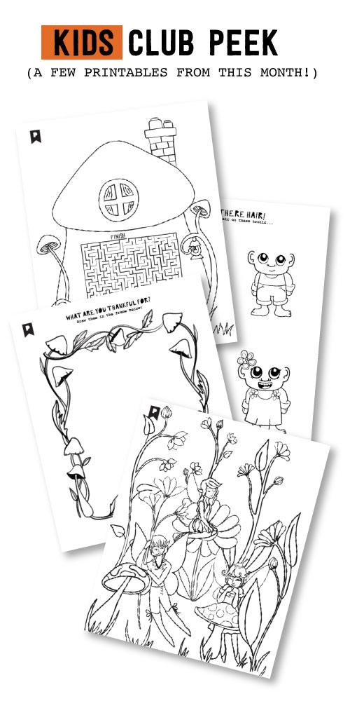 Into The Woods Kids Printables