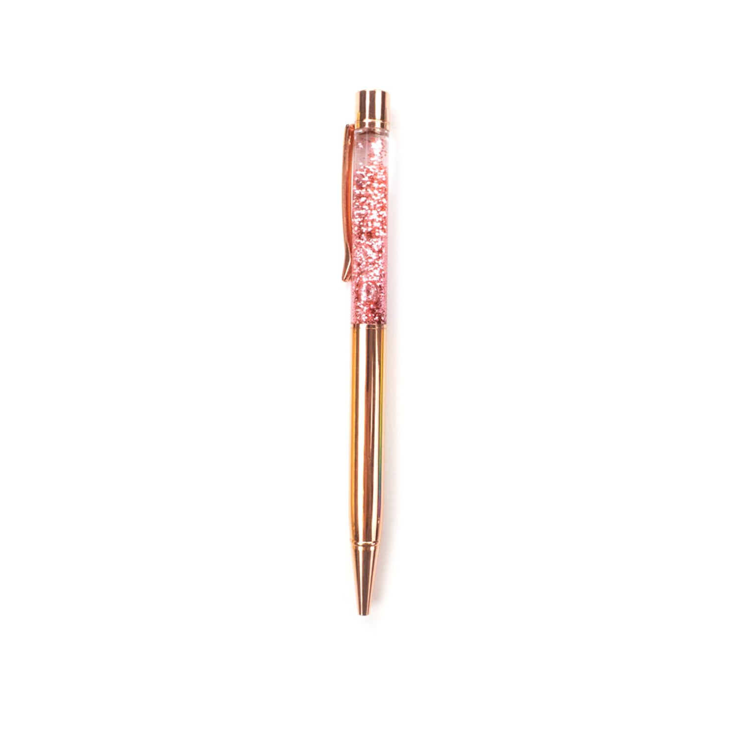 Rose Gold & Pink Glitter Pen